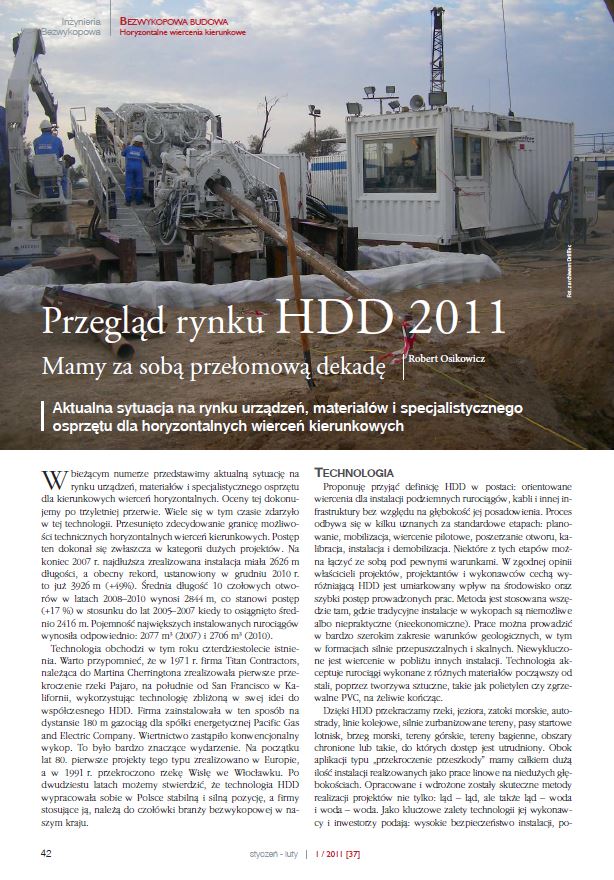 Przegląd rynku HDD. Iżynieria Bezwykopowa luty 2011 - zdjecie tytulowe